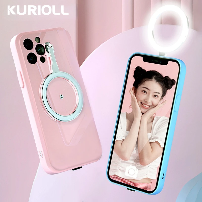 NOHON LED Fill Light Phone Case for IPhone 12 11 Pro Max Selfie Flash Lighting Cover for IPhone XS XR X 8 7 Plus Coque
NOHON LED Fill Light Phone Case for IPhone 12 11 Pro Max Selfie Flash Lighting Cover for IPhone XS XR X 8 7 Plus Coque