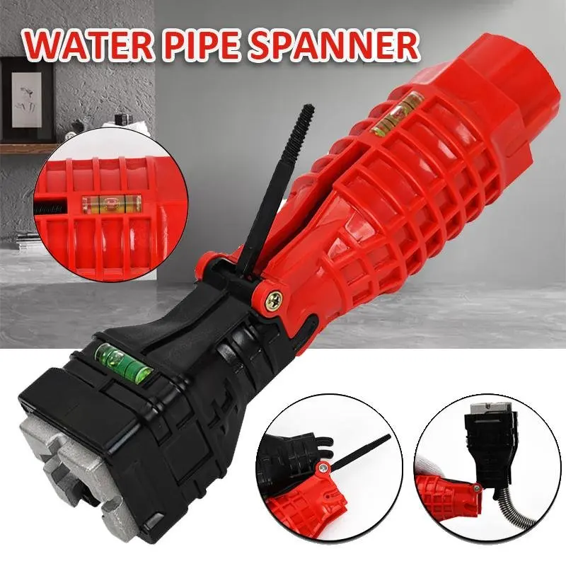 SAKER® 18IN1 Flume Wrench Anti-slip Kitchen Sink Sleeve Water Pipe Repair Bathroom Faucet Plumbing Installation Maintenance Tool
SAKER® 18IN1 Flume Wrench Anti-slip Kitchen Sink Sleeve Water Pipe Repair Bathroom Faucet Plumbing Installation Maintenance Tool