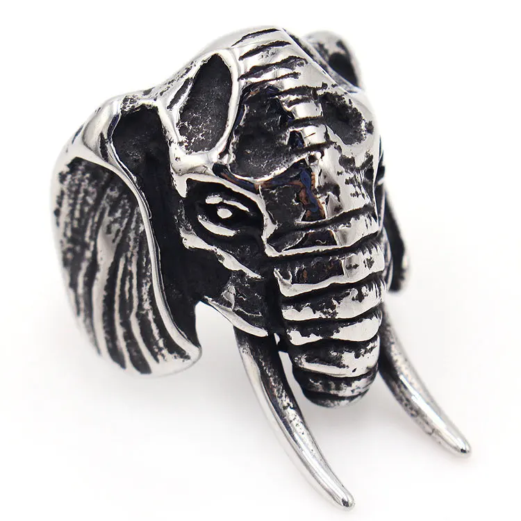 TOOCNIPA Stainless Steel Unique Elephant Rings For Men Biker Men's Ring Animal Elephant Head Ring Punk Fashion Jewelry Gift
TOOCNIPA Stainless Steel Unique Elephant Rings For Men Biker Men's Ring Animal Elephant Head Ring Punk Fashion Jewelry Gift