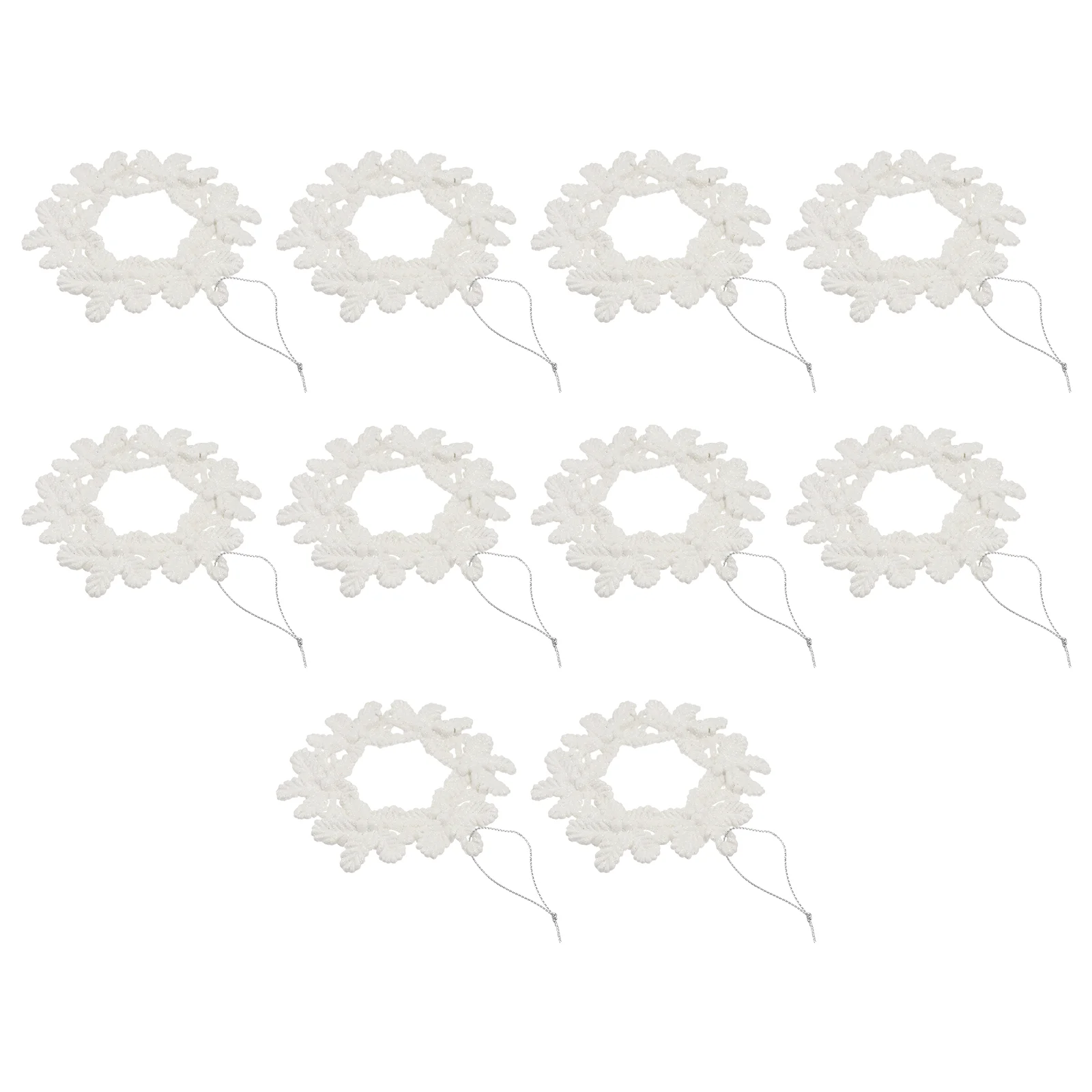 10 Pcs Christmas Decor Tree Pendant Chic Craft Decorative White Plastic Creative Adornment
10 Pcs Christmas Decor Tree Pendant Chic Craft Decorative White Plastic Creative Adornment