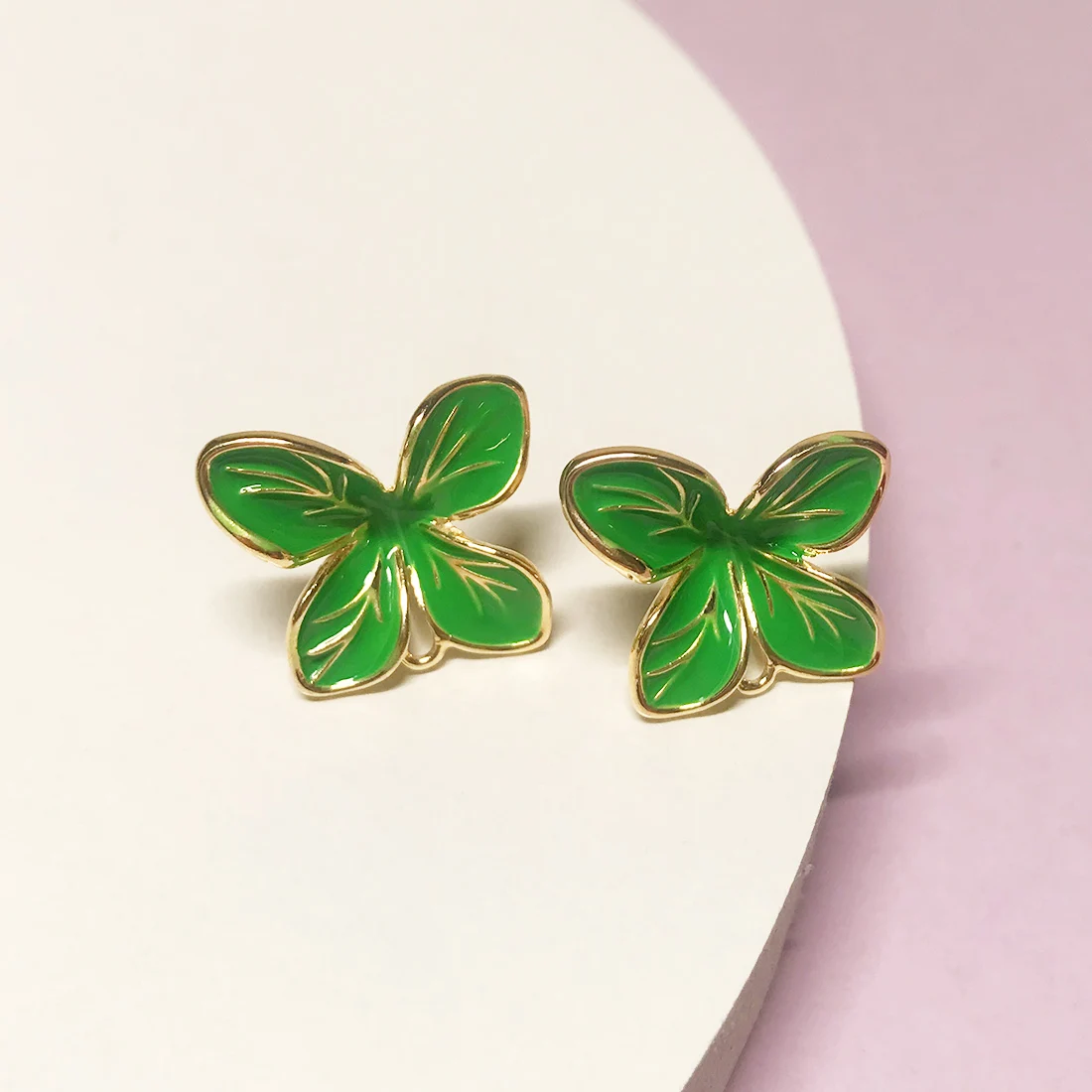 14K Copper Stud Gold Plating Enamel Dangle Earrings Setting Base with Loop S925 Silver Pin DIY Jewelry Making Accessories
14K Copper Stud Gold Plating Enamel Dangle Earrings Setting Base with Loop S925 Silver Pin DIY Jewelry Making Accessories