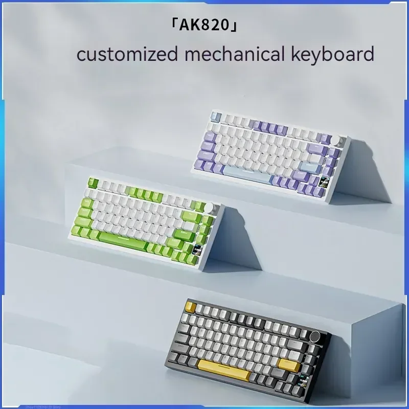 Ajazz Ak820 Mechanical Keyboard 3-mode Bluetooth 2.4ghz Wireless Customized Game Game Structure Game Keyboard Birthday Gift
Ajazz Ak820 Mechanical Keyboard 3-mode Bluetooth 2.4ghz Wireless Customized Game Game Structure Game Keyboard Birthday Gift