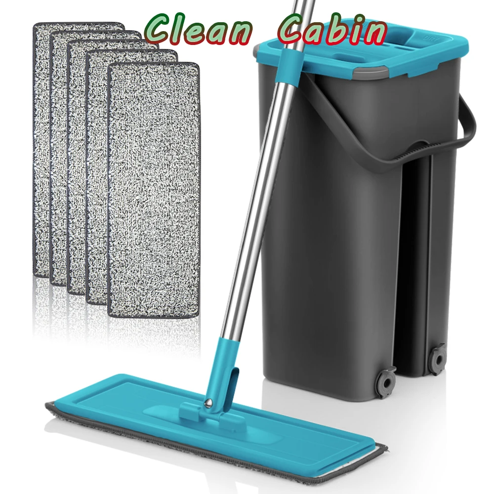 Squeeze Mop With Bucket 360 Rotating Hand Free Washing Flat Cleaning Mop Mop Microfiber Pads Wet Dry Usage Home Cleaning Tools
Squeeze Mop With Bucket 360 Rotating Hand Free Washing Flat Cleaning Mop Mop Microfiber Pads Wet Dry Usage Home Cleaning Tools