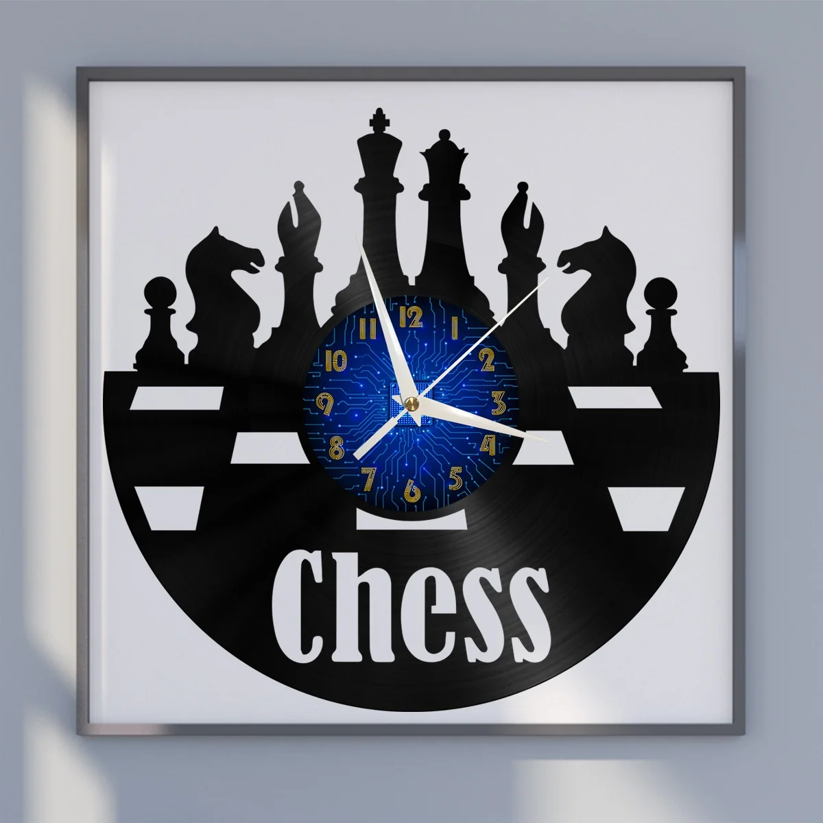 International Chess Vinyl Wall Clock, Vinyl Record Clock Wall Art Silent & Non-ticking
International Chess Vinyl Wall Clock, Vinyl Record Clock Wall Art Silent & Non-ticking