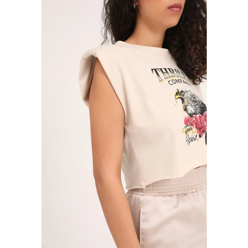 Printed With Shoulder Pads Crop Tshirt Beige T Shirt Y2K Top Nostalgic Summer Women T-Shirt Anime Bluz
Printed With Shoulder Pads Crop Tshirt Beige T Shirt Y2K Top Nostalgic Summer Women T-Shirt Anime Bluz