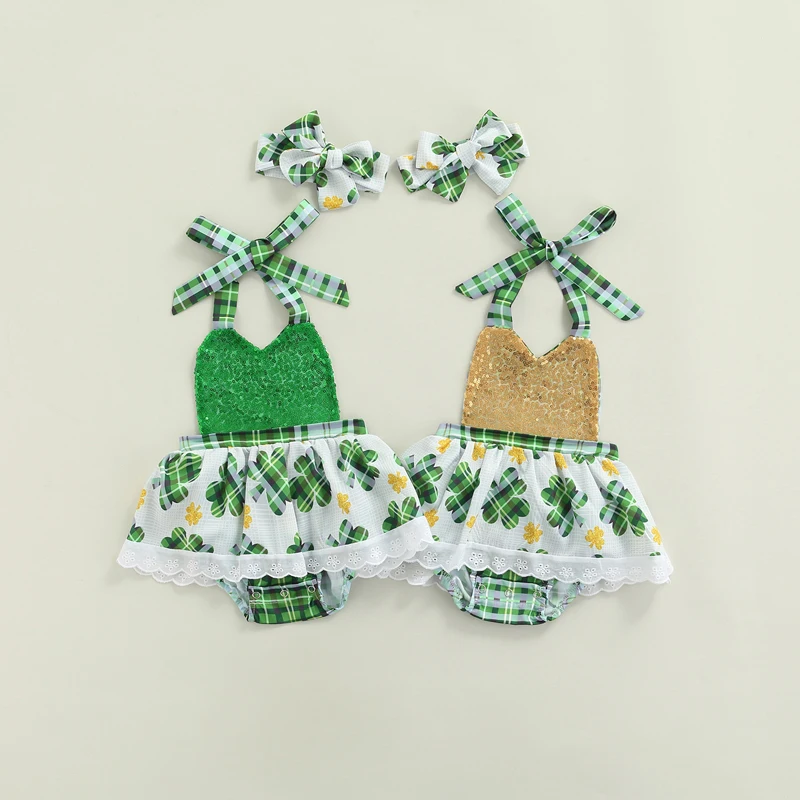 0-24M Newborn Baby Girl Sleeveless Backless Sequins Strap Dress Romper Jumpsuit Headband 2PCS Baby Clothes
0-24M Newborn Baby Girl Sleeveless Backless Sequins Strap Dress Romper Jumpsuit Headband 2PCS Baby Clothes