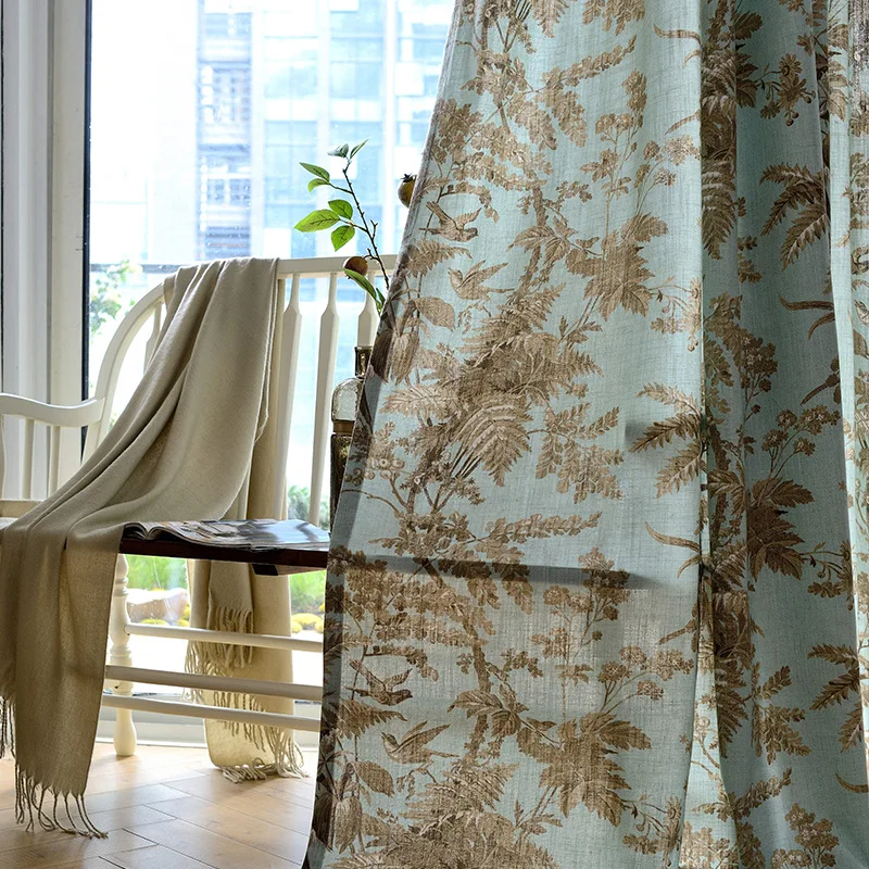 American Curtains for Living Room Bedroom Dining Country French Flower and Bird Retro Pastoral Print Custom Modern
American Curtains for Living Room Bedroom Dining Country French Flower and Bird Retro Pastoral Print Custom Modern