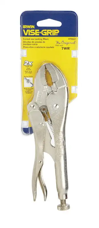 Vise-Grip 0702L3 7" Curved Jaw Locking Pliers With Wire Cutter Car Repair tools
Vise-Grip 0702L3 7" Curved Jaw Locking Pliers With Wire Cutter Car Repair tools