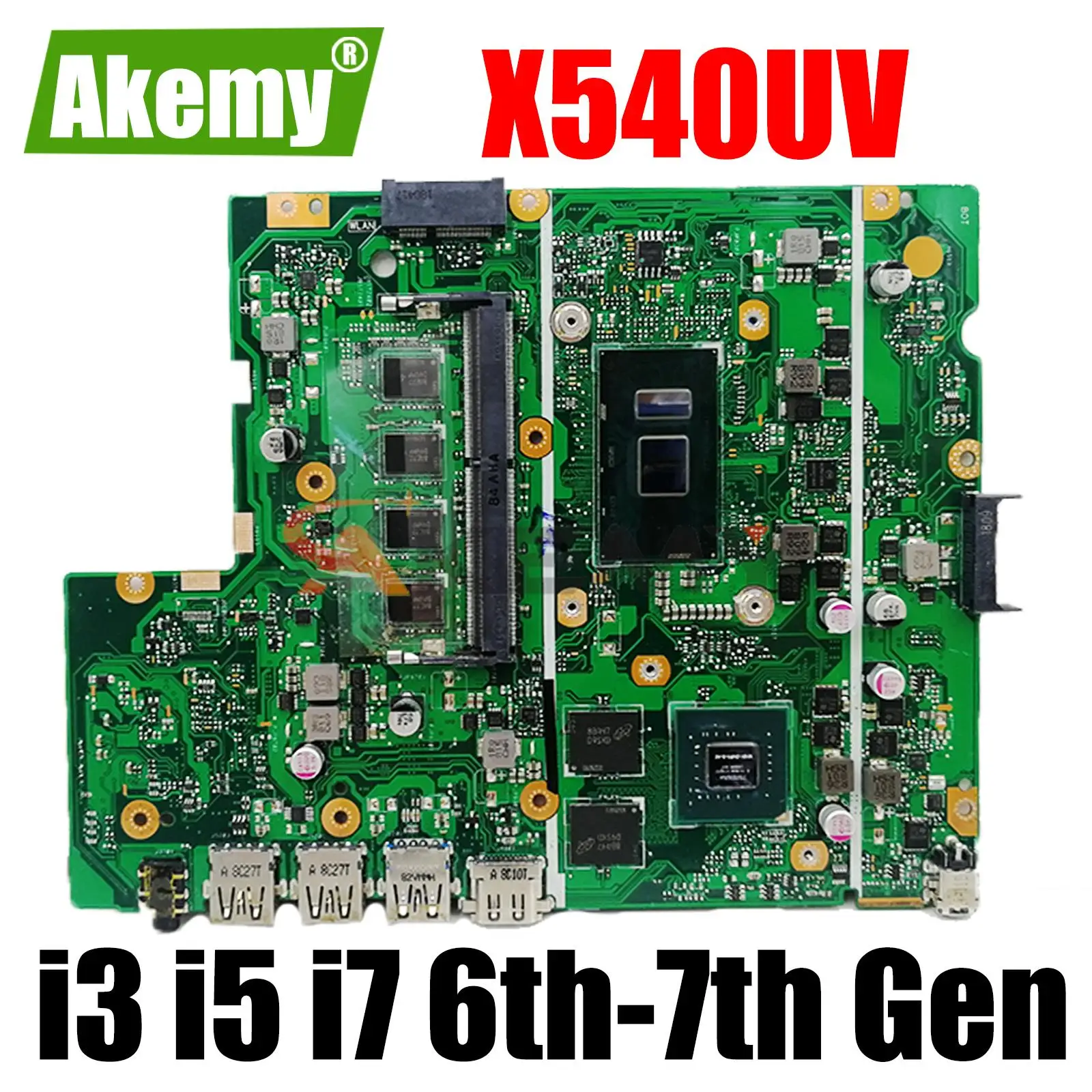 X540UV Laptop Motherboard For ASUS X540U X540UB X540UA I3-I5-I7 6TH GEN 7TH GEN 4G OR 8G RAM 100% Working Testd
X540UV Laptop Motherboard For ASUS X540U X540UB X540UA I3-I5-I7 6TH GEN 7TH GEN 4G OR 8G RAM 100% Working Testd