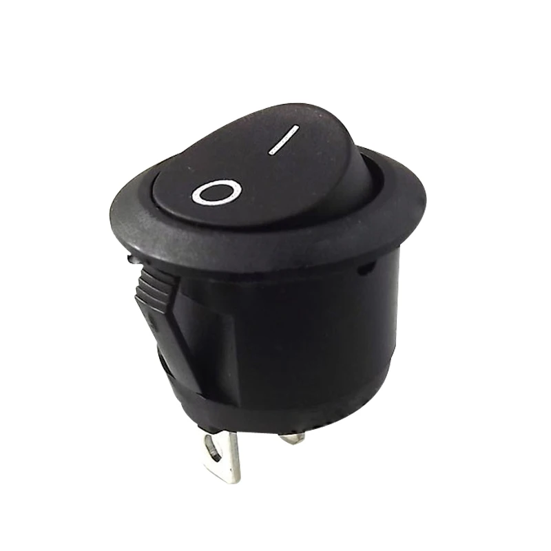 100 шт., 2 контакта, SPST, On/Off, Круглый клавишный переключатель, AC 6A/250V 10A/125V, черный
100 шт., 2 контакта, SPST, On/Off, Круглый клавишный переключатель, AC 6A/250V 10A/125V, черный
