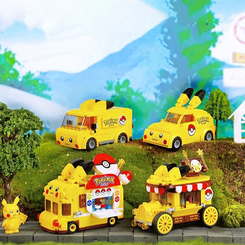 Anime Pokemon Figure Pikachu Car Pokeball Bus Model Hand-made Assembly Toy Assembled Collectible Diy Kawaii Assembly Toy
Anime Pokemon Figure Pikachu Car Pokeball Bus Model Hand-made Assembly Toy Assembled Collectible Diy Kawaii Assembly Toy