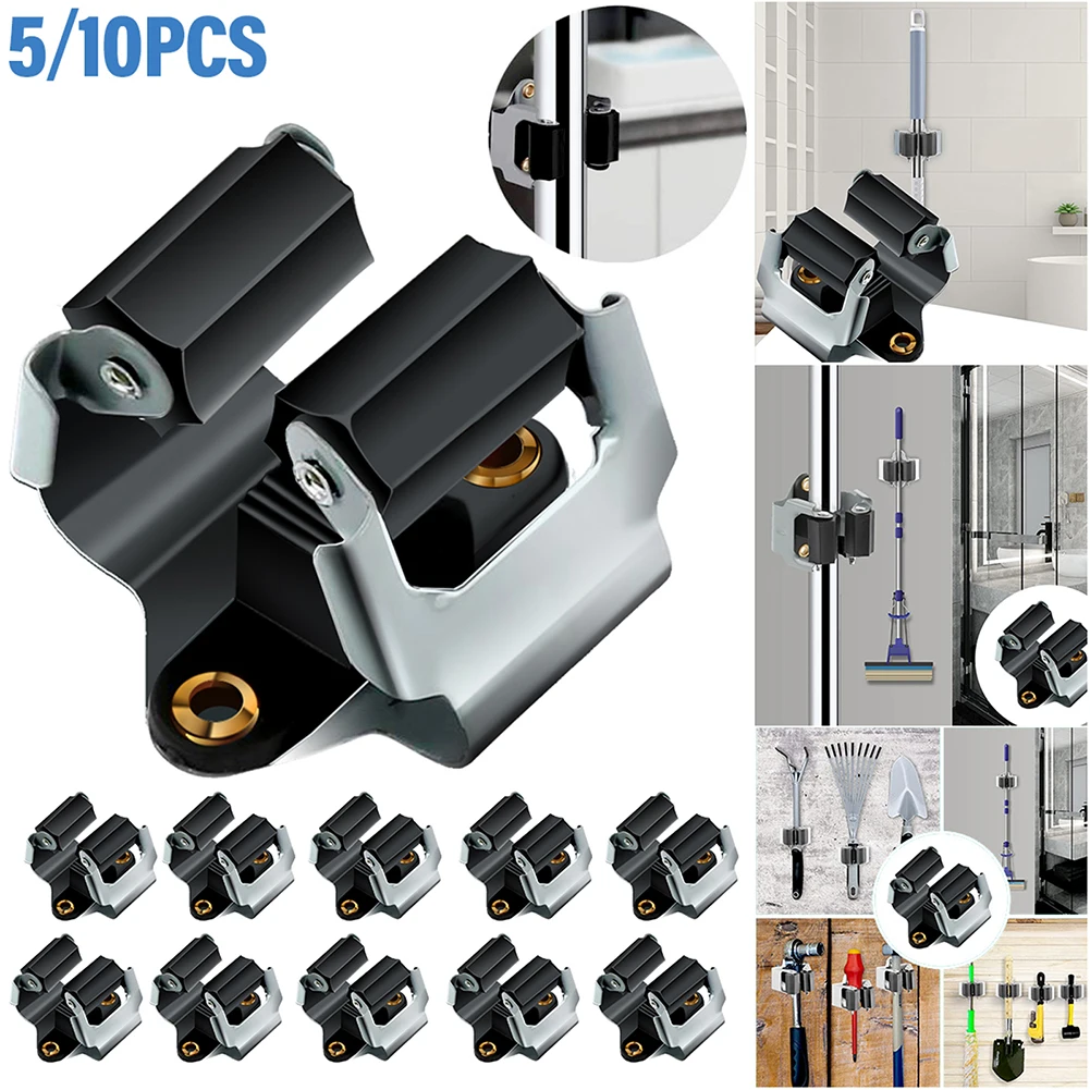 3/5pcs Heavy Duty Anti Slip Stainless Steel With Screws Broom Organizer Home Bathroom Storage Rack Mop Holder Garden Wall Mount
3/5pcs Heavy Duty Anti Slip Stainless Steel With Screws Broom Organizer Home Bathroom Storage Rack Mop Holder Garden Wall Mount
