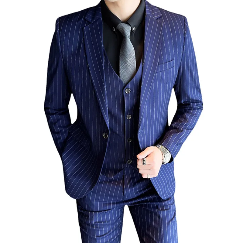3 Pcs Set Blazers Jacket Pants Vest / 2022 Fashion Men's Casual Boutique Business Striped Groom Wedding Suit Trousers Waistcoat
3 Pcs Set Blazers Jacket Pants Vest / 2022 Fashion Men's Casual Boutique Business Striped Groom Wedding Suit Trousers Waistcoat