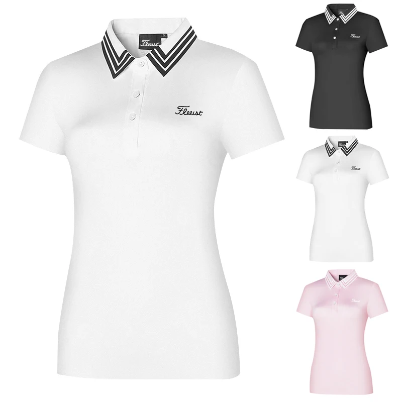2022 summer new golf women's short sleeved top slim fit outdoor T-shirt casual sports sweat wicking golf shirt wear
2022 summer new golf women's short sleeved top slim fit outdoor T-shirt casual sports sweat wicking golf shirt wear