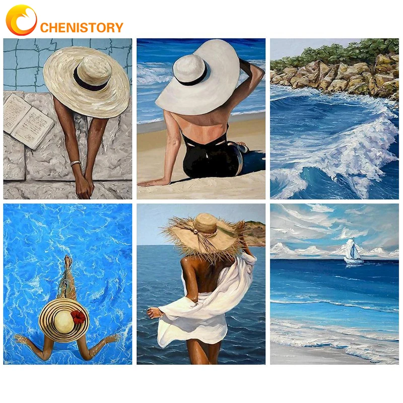 CHENISTORY Painting By Numbers Beach DIY Craft Kits For Adults Oil Picture Coloring By Number Drawing With Frame Home Decor Art
CHENISTORY Painting By Numbers Beach DIY Craft Kits For Adults Oil Picture Coloring By Number Drawing With Frame Home Decor Art