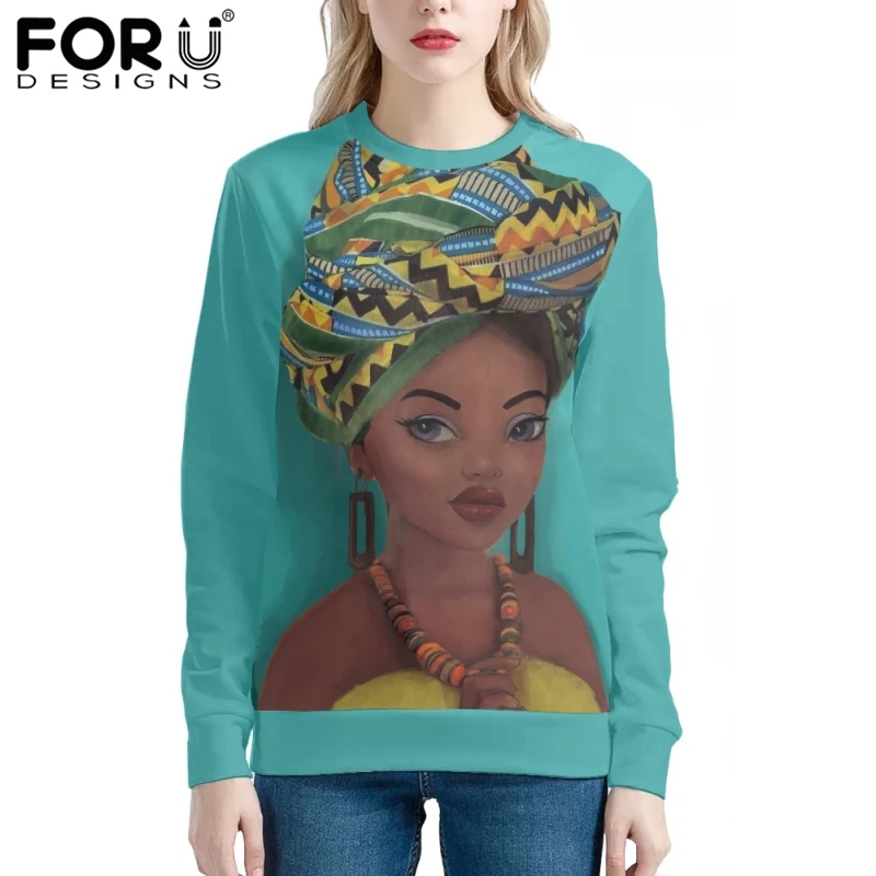 FORUDESIGNS Autumn O-Neck Hoodies African Girls Pullover for Women Casual Oversized Tracksuit Ladies Long Sleeve Sweatshirt 2022 
FORUDESIGNS Autumn O-Neck Hoodies African Girls Pullover for Women Casual Oversized Tracksuit Ladies Long Sleeve Sweatshirt 2022