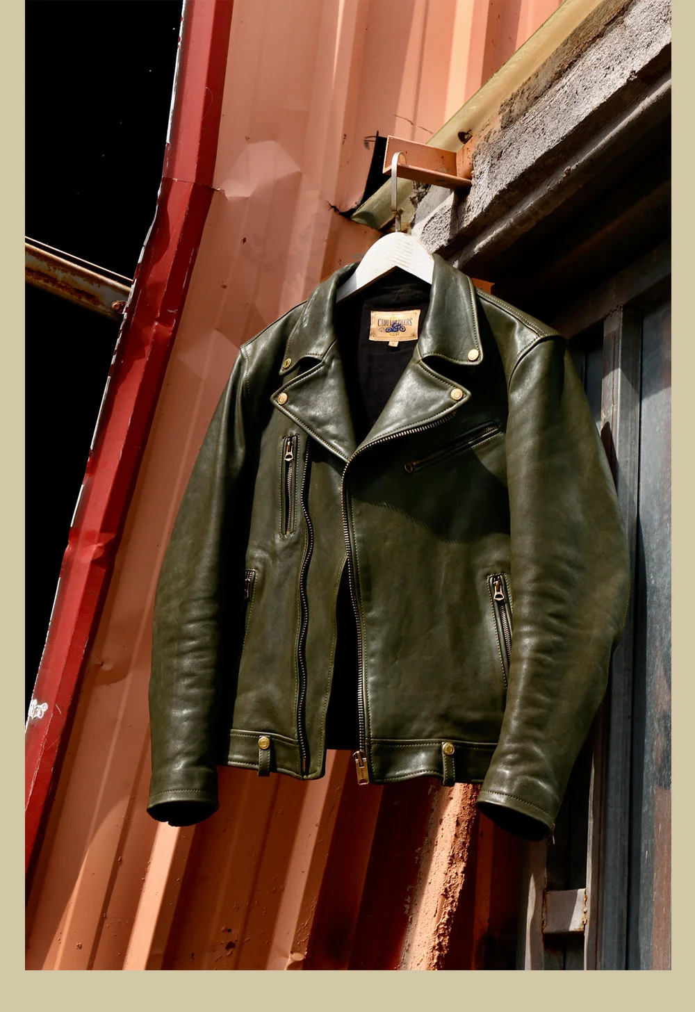 Free shipping.Luxury tanned sheepskin jacket for man.Brand green classic motor biker leather coat.fashion Slim quality cloth 
Free shipping.Luxury tanned sheepskin jacket for man.Brand green classic motor biker leather coat.fashion Slim quality cloth
