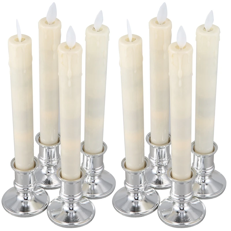 8Pcs Electric Led Candle Flameless Battery Flickering Candle Light Candlelight Dinner Accessories
8Pcs Electric Led Candle Flameless Battery Flickering Candle Light Candlelight Dinner Accessories