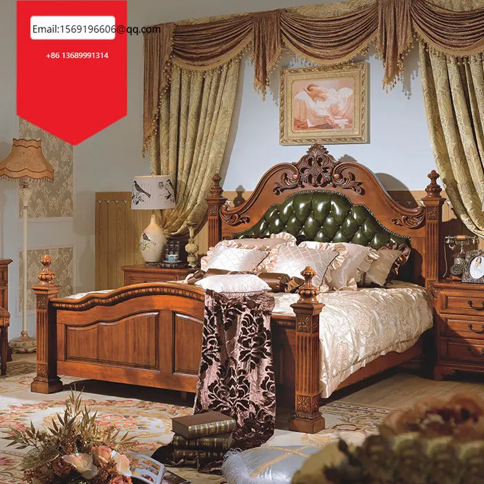 Custom American country column bed 1.8m 1.5m leather bed master bedroom wedding bed European leather double bed furniture
Custom American country column bed 1.8m 1.5m leather bed master bedroom wedding bed European leather double bed furniture