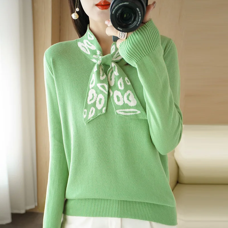 2022 Spring New 100% Cotton Bow Sweater Jacket Fashionable All-Match Loose Knitted Outer Sweater
2022 Spring New 100% Cotton Bow Sweater Jacket Fashionable All-Match Loose Knitted Outer Sweater