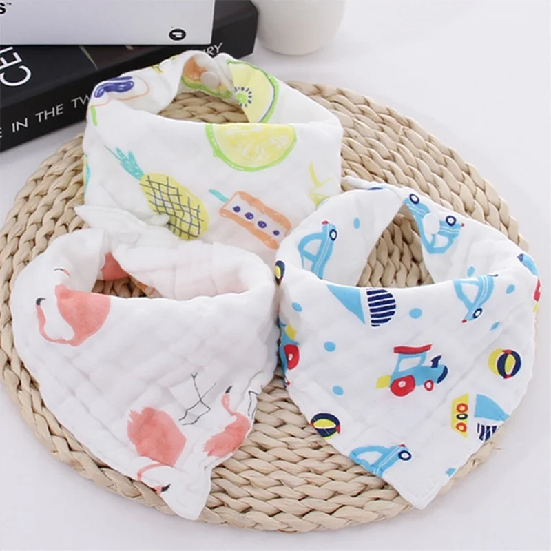 8 Layer Baby Cartoon Printing Triangle Towel Thickened Baby Cotton Saliva Towel Button Bib
8 Layer Baby Cartoon Printing Triangle Towel Thickened Baby Cotton Saliva Towel Button Bib