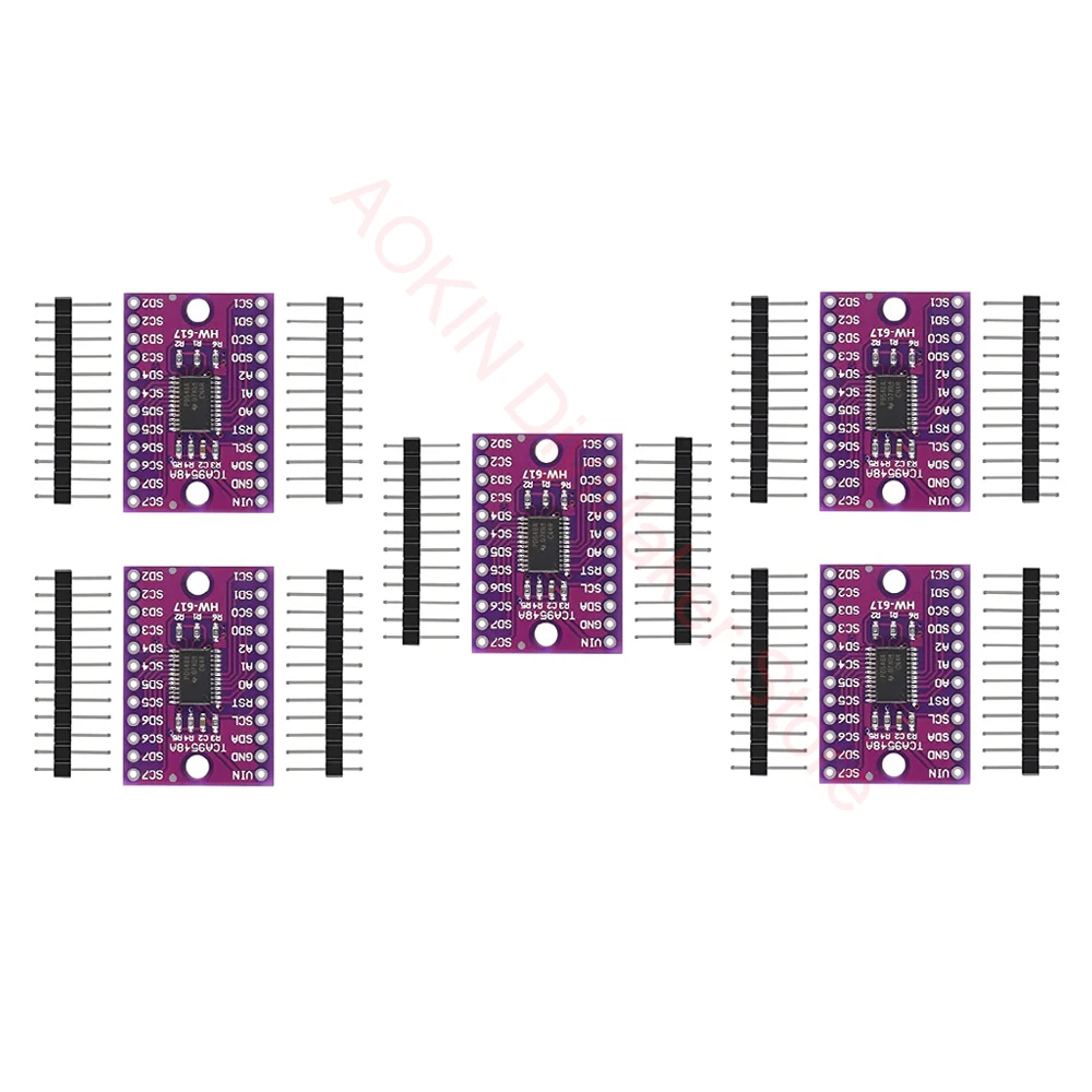 

5 pcs TCA9548A I2C IIC Multiplexer Breakout Board Module 8 Channel Expansion Development Board for Arduino