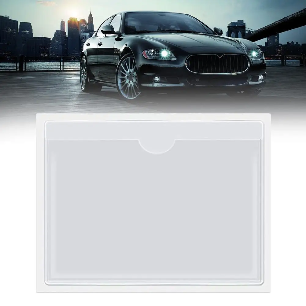 4Pcs Card Cover Durable Plastic Self-Adhesive Clear Card Holder Organizing Cover Card Label Card Pocket 100 X 80mm Car Sticker
4Pcs Card Cover Durable Plastic Self-Adhesive Clear Card Holder Organizing Cover Card Label Card Pocket 100 X 80mm Car Sticker