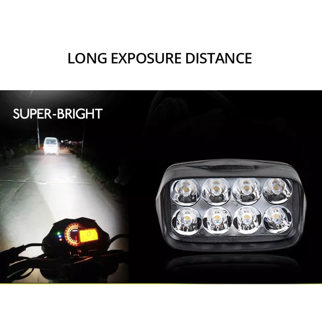 12V 8-LED 2pcs Auxiliary Headlights Fog Light Spot Lamp 12V 12w Super Bright
12V 8-LED 2pcs Auxiliary Headlights Fog Light Spot Lamp 12V 12w Super Bright
