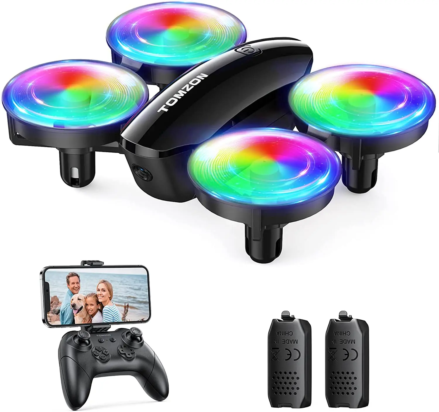 Tomzon A23W RC Quadcopter with Camera Mini Drone 2.4G Remote Control Helicopter Easy to Fly Small Dron for Kids Boys Toys
Tomzon A23W RC Quadcopter with Camera Mini Drone 2.4G Remote Control Helicopter Easy to Fly Small Dron for Kids Boys Toys