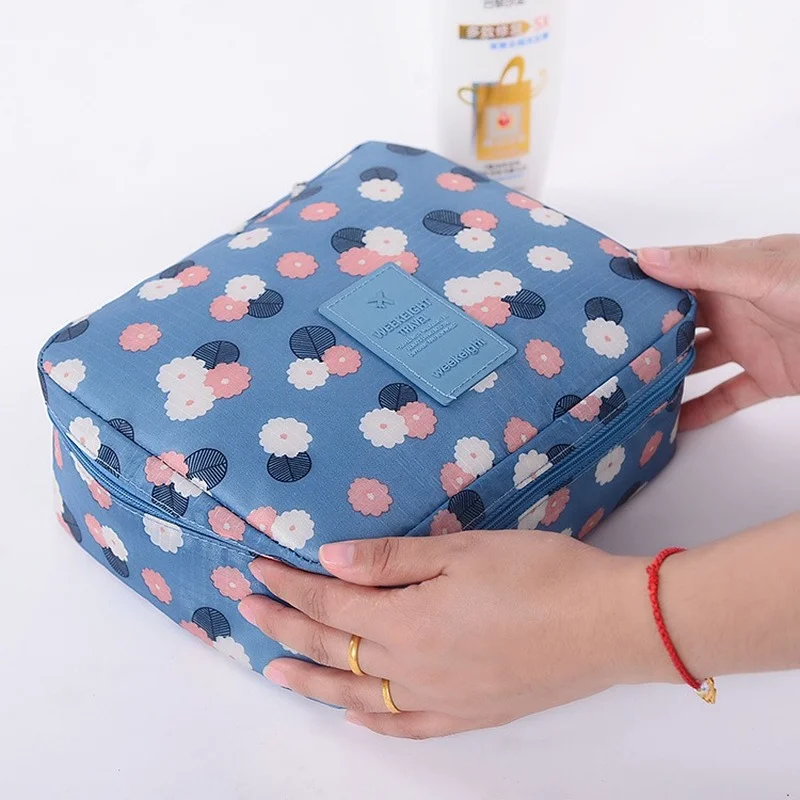 

Travel Make Up Bag Toiletries Organizer Waterproof Cosmetic Bag Multifunction Travel Toiletry Bag Cases Capacity Pouch Girl Box