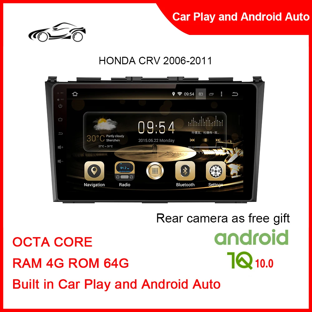 Big Screen Car Alarm With GPS Tracking System For HONDA CRV 2006-2011 9inch RAM 4G ROM 64G Touch Screen Car Radio Car Play
Big Screen Car Alarm With GPS Tracking System For HONDA CRV 2006-2011 9inch RAM 4G ROM 64G Touch Screen Car Radio Car Play