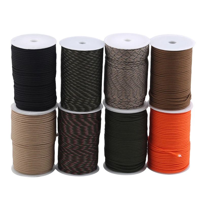 100M 550 Standard 9-Core Paracord Rope Outdoor Parachute Cord Camping Survival Umbrella Tent Lanyard Strap Bundle
100M 550 Standard 9-Core Paracord Rope Outdoor Parachute Cord Camping Survival Umbrella Tent Lanyard Strap Bundle