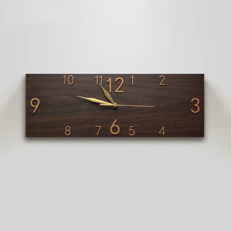 European style retro wood grain rectangular wall clock living room study home creative clock personality art deco clock mute
European style retro wood grain rectangular wall clock living room study home creative clock personality art deco clock mute