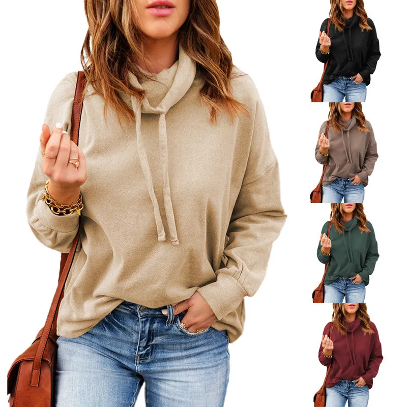 2022 solid color sweater autumn and winter new top women's turtleneck drawstring sweater long-sleeved women's clothing
2022 solid color sweater autumn and winter new top women's turtleneck drawstring sweater long-sleeved women's clothing
