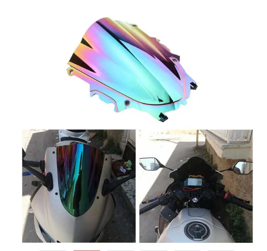 Windproof Motorcycle Front WindShield Windscreen for Yamaha YZF R25 R3 19-20 Durable Wind Deflector Motorbike Cover
Windproof Motorcycle Front WindShield Windscreen for Yamaha YZF R25 R3 19-20 Durable Wind Deflector Motorbike Cover