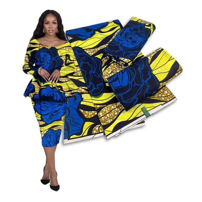 Kenya African Wax Fabric Super Real Wax Pagne African Nigerian Ghana Batik Dashiki Materials for Dress 6 Yards Cotton Wholesale
Kenya African Wax Fabric Super Real Wax Pagne African Nigerian Ghana Batik Dashiki Materials for Dress 6 Yards Cotton Wholesale