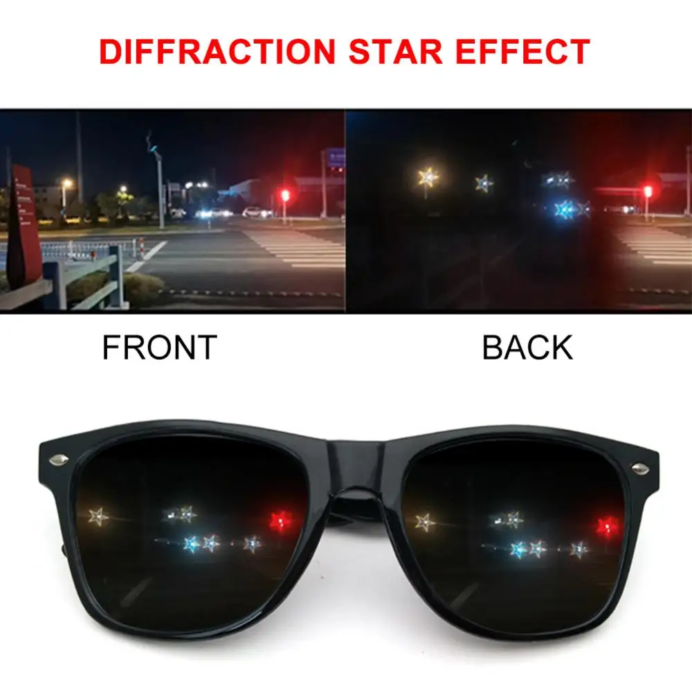 Special Effect Star Glasses Shaped Magic Light Eyeglasses Watch The Light Change Diffraction Eyewear At Night Light Sunglass
Special Effect Star Glasses Shaped Magic Light Eyeglasses Watch The Light Change Diffraction Eyewear At Night Light Sunglass
