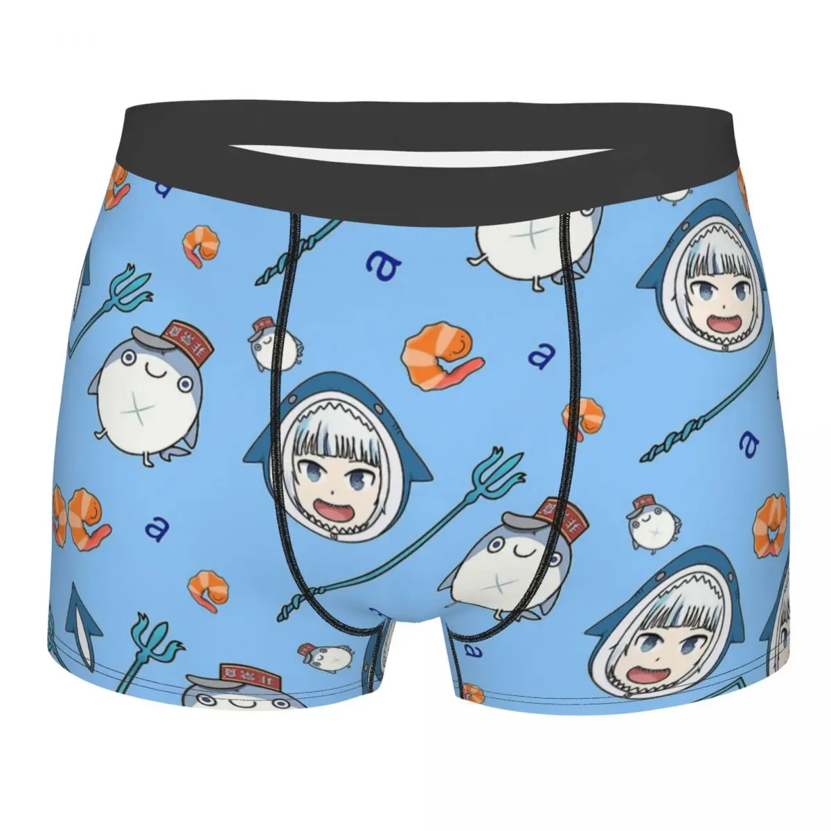 

Gawr Gura Hololive En Underpants Cotton Panties Men's Underwear Ventilate Shorts Boxer Briefs