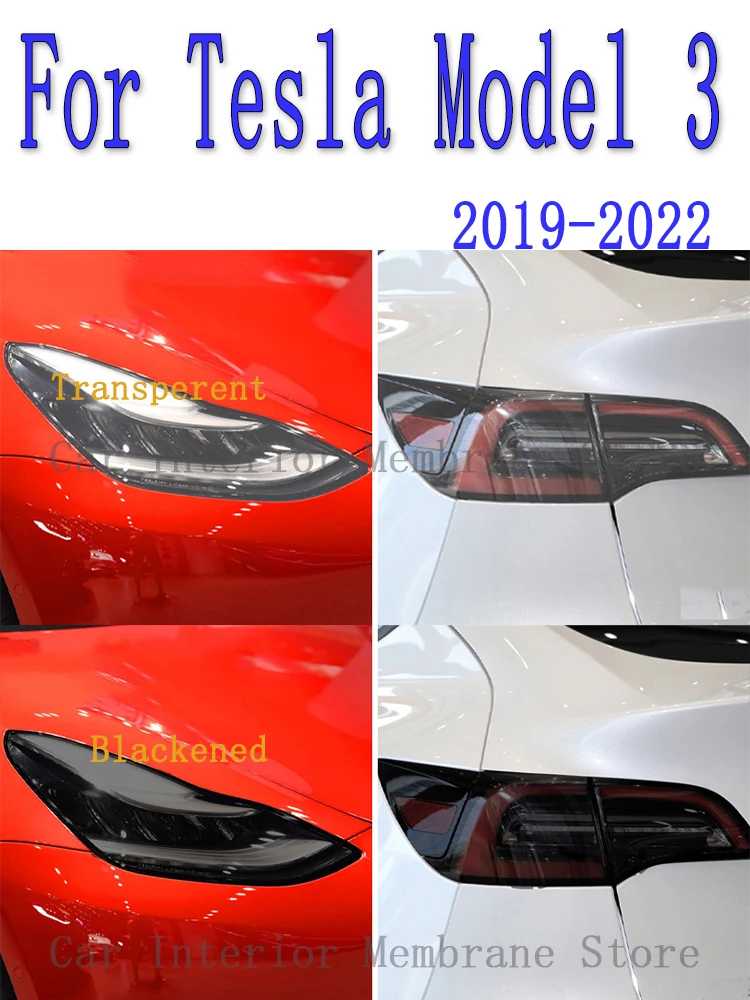 2PCS Front Headlamp Car Styling Decoration Sticker For Tesla Model 3 2019-2022 Accessories TPU Black Headlights Protector Film
2PCS Front Headlamp Car Styling Decoration Sticker For Tesla Model 3 2019-2022 Accessories TPU Black Headlights Protector Film