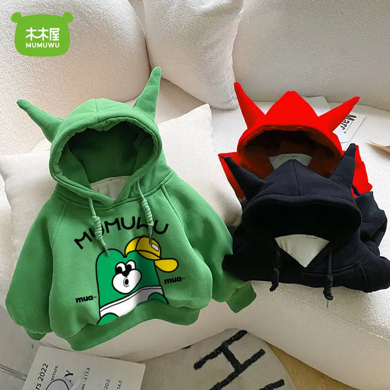 Boys and Girls Hooded Fleece Lined Sweater Winter 2022 New Children Children's Thermal Top
Boys and Girls Hooded Fleece Lined Sweater Winter 2022 New Children Children's Thermal Top