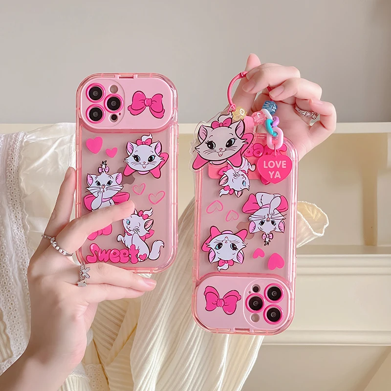 Disney Pink Cat Marie With 3D Ornaments Pendant Makeup Mirror Phone Cases For iPhone 14 13 12 11 Pro Max XR Transparent Cover
Disney Pink Cat Marie With 3D Ornaments Pendant Makeup Mirror Phone Cases For iPhone 14 13 12 11 Pro Max XR Transparent Cover