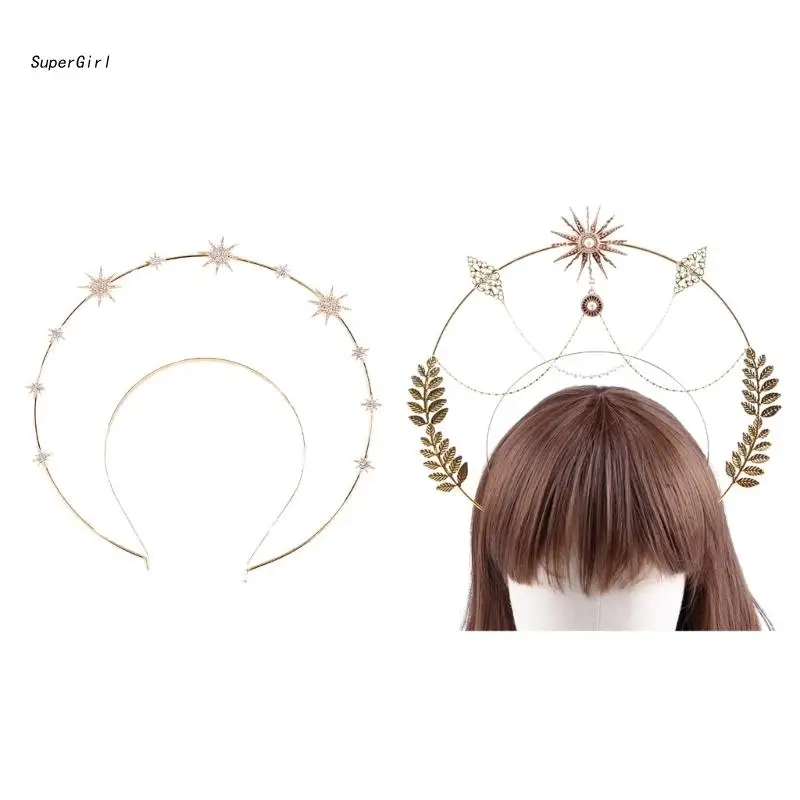 J78E Alloy Headband 2 Layer Hair Hoops with Hexagram Shape Shinning Headbands for Women Bling Headband for Girl
J78E Alloy Headband 2 Layer Hair Hoops with Hexagram Shape Shinning Headbands for Women Bling Headband for Girl