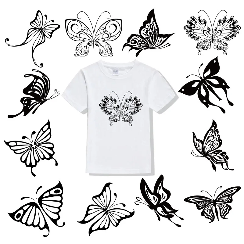 Butterfly Heat Transfer Women T-shirt Heat Transfer washable DIY Ironing Patch Pattern On Clothes Can Be Washed decorate 
Butterfly Heat Transfer Women T-shirt Heat Transfer washable DIY Ironing Patch Pattern On Clothes Can Be Washed decorate