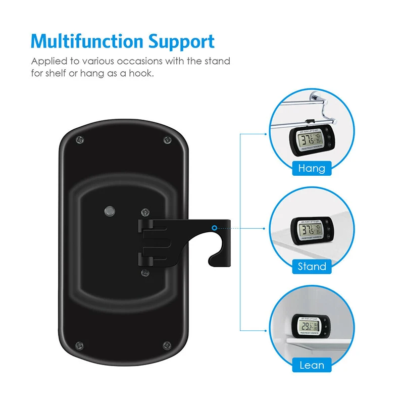 LED Digital Freezing Thermometer Refrigerator Thermometer Is Applicable To Kitchen, Family And Restaurant,Temperature Memory
LED Digital Freezing Thermometer Refrigerator Thermometer Is Applicable To Kitchen, Family And Restaurant,Temperature Memory