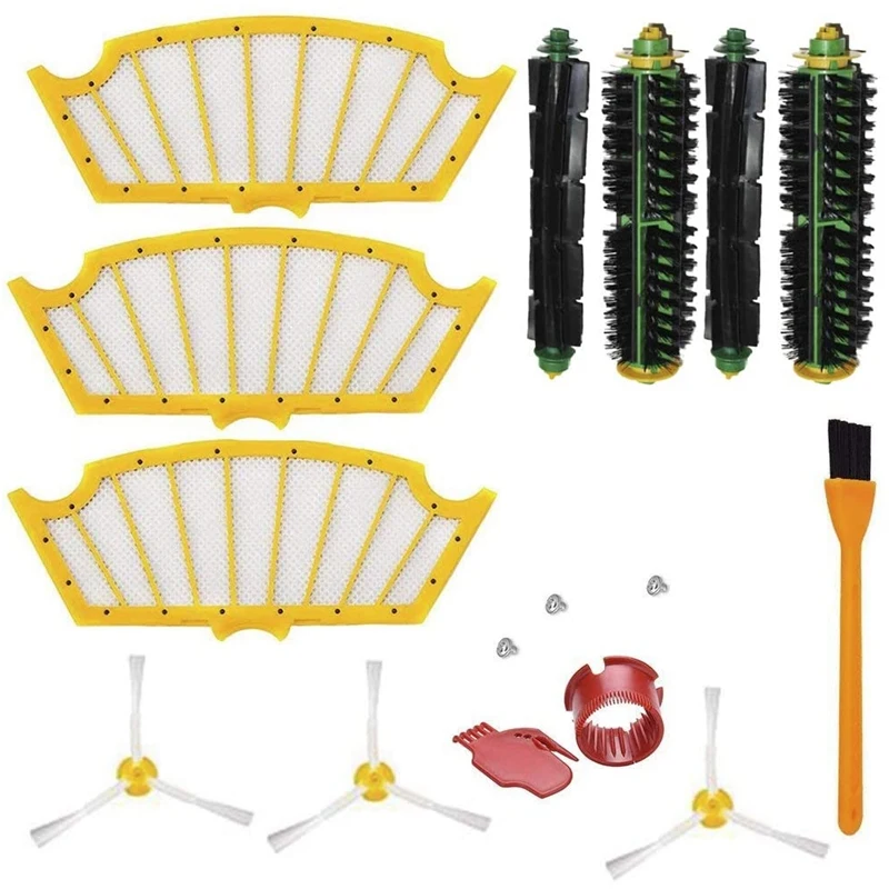 Suitable for IRobot Roomba 500 Series 500 510 520 530 531 535 Replacement Parts Kit Filter, Side Brush, Roller Brush
Suitable for IRobot Roomba 500 Series 500 510 520 530 531 535 Replacement Parts Kit Filter, Side Brush, Roller Brush
