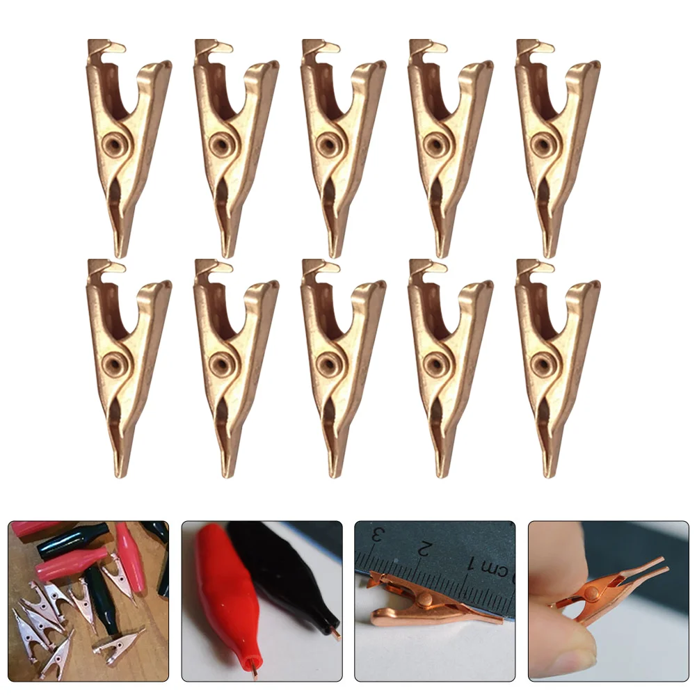 Clip Crocodile Clamp Alligator Test Copper Toothless Metalelectrical Testing Flat Charging
Clip Crocodile Clamp Alligator Test Copper Toothless Metalelectrical Testing Flat Charging