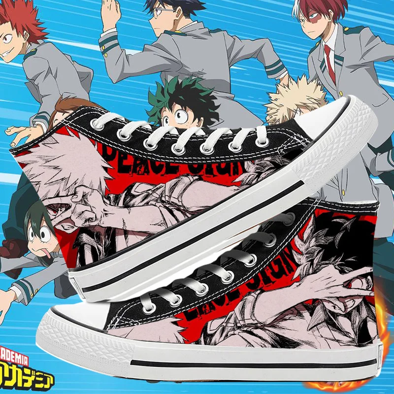 My Hero Academia cosplay cos shoes canvas shoes casual comfortable men and women college anime cartoon students high help
My Hero Academia cosplay cos shoes canvas shoes casual comfortable men and women college anime cartoon students high help