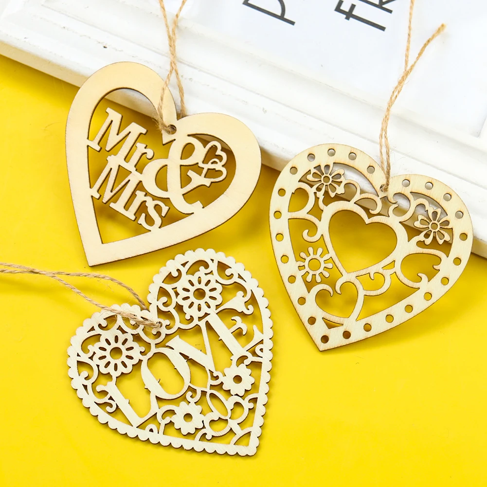1PC Wood Hollow Love Heart Hanging Pendants Wedding Embellishment Laser Cut Handmade Artwork Rustic Wedding Party Decoration
1PC Wood Hollow Love Heart Hanging Pendants Wedding Embellishment Laser Cut Handmade Artwork Rustic Wedding Party Decoration