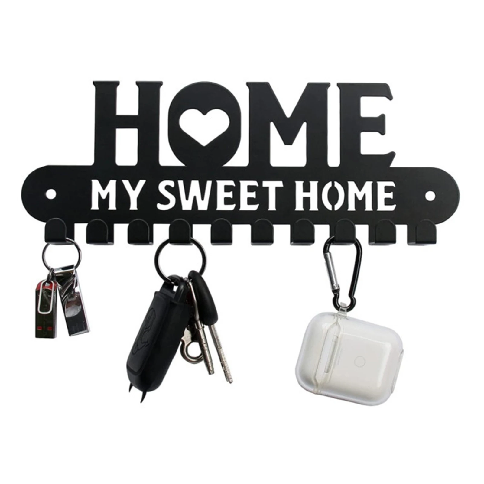 Metal Key Holder 10 Key Hooks Wall Decoration Wall Mounted Entryway Key Shelf Key Rack For Kitchen Wall Entryway Bathroom Living
Metal Key Holder 10 Key Hooks Wall Decoration Wall Mounted Entryway Key Shelf Key Rack For Kitchen Wall Entryway Bathroom Living