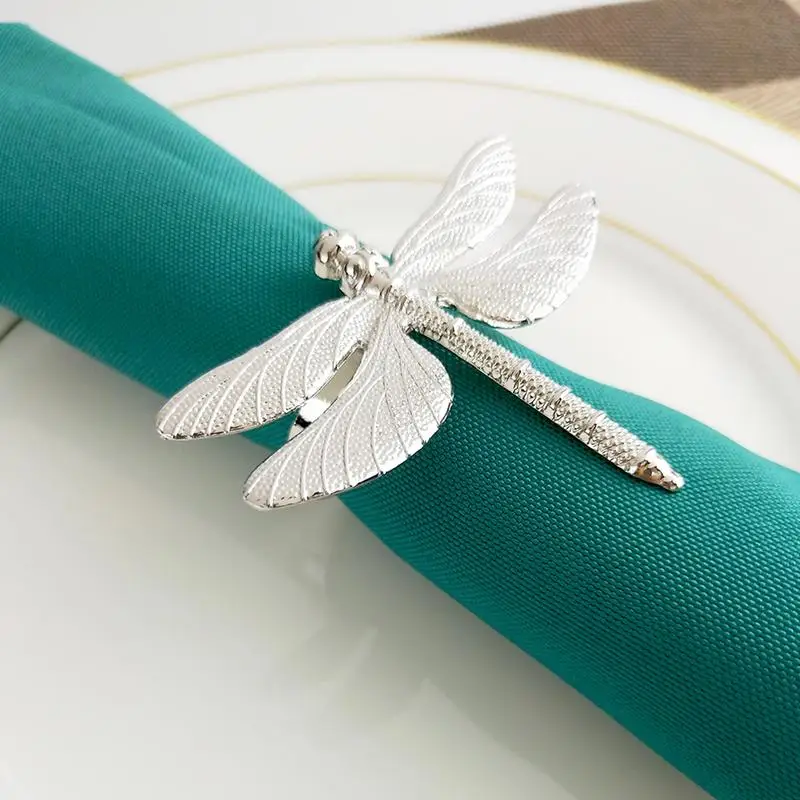 Napkin Buckle Plated Metal Dragonfly Gold Napkin Ring For Hotel Wedding Holiday Table Dinner Party DIY Decoration
Napkin Buckle Plated Metal Dragonfly Gold Napkin Ring For Hotel Wedding Holiday Table Dinner Party DIY Decoration